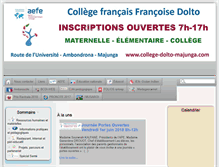 Tablet Screenshot of college-dolto-majunga.com